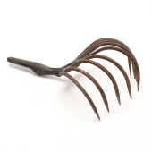 EARLY IRON CLAM/OYSTER RAKE<br