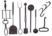 EARLY IRON COOKING TOOLS (9) 1