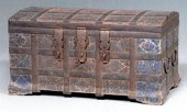 Early iron mounted coffer, iro
