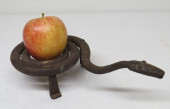 EARLY IRON SNAKE FORM FIREPLAC