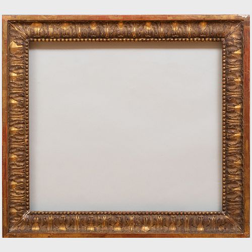 EARLY ITALIAN GILTWOOD PICTURE