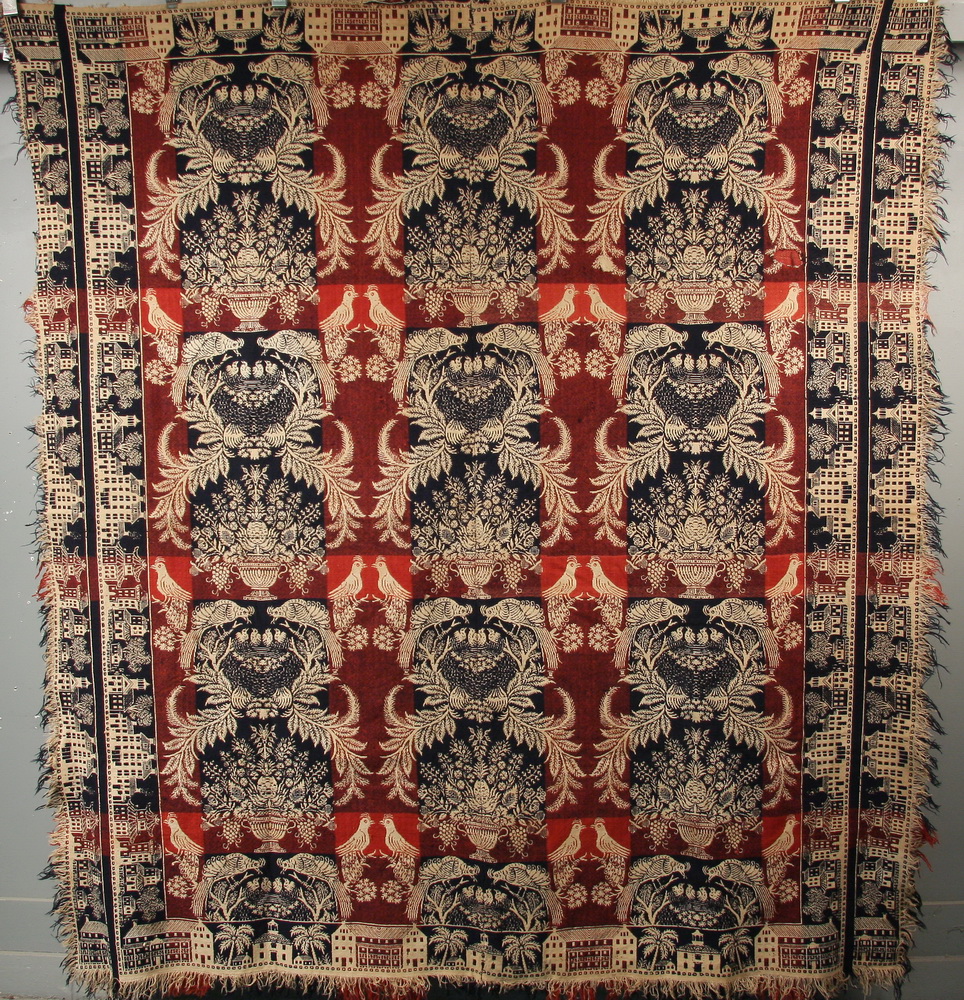 EARLY JACQUARD COVERLET - Exotic