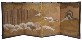 EARLY JAPANESE FOUR -FOLD TABL