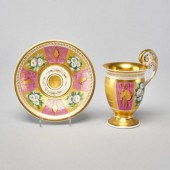 EARLY KPM TEACUP & SAUCERKPM t