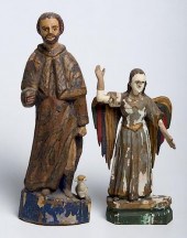EARLY LATIN AMERICAN CARVED WO