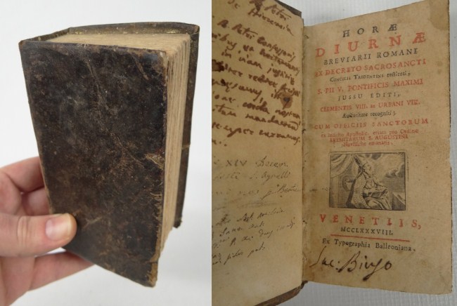 Early Latin book dated 1288 (?).