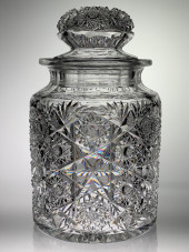EARLY LIBBEY STRATFORD CUT GLA