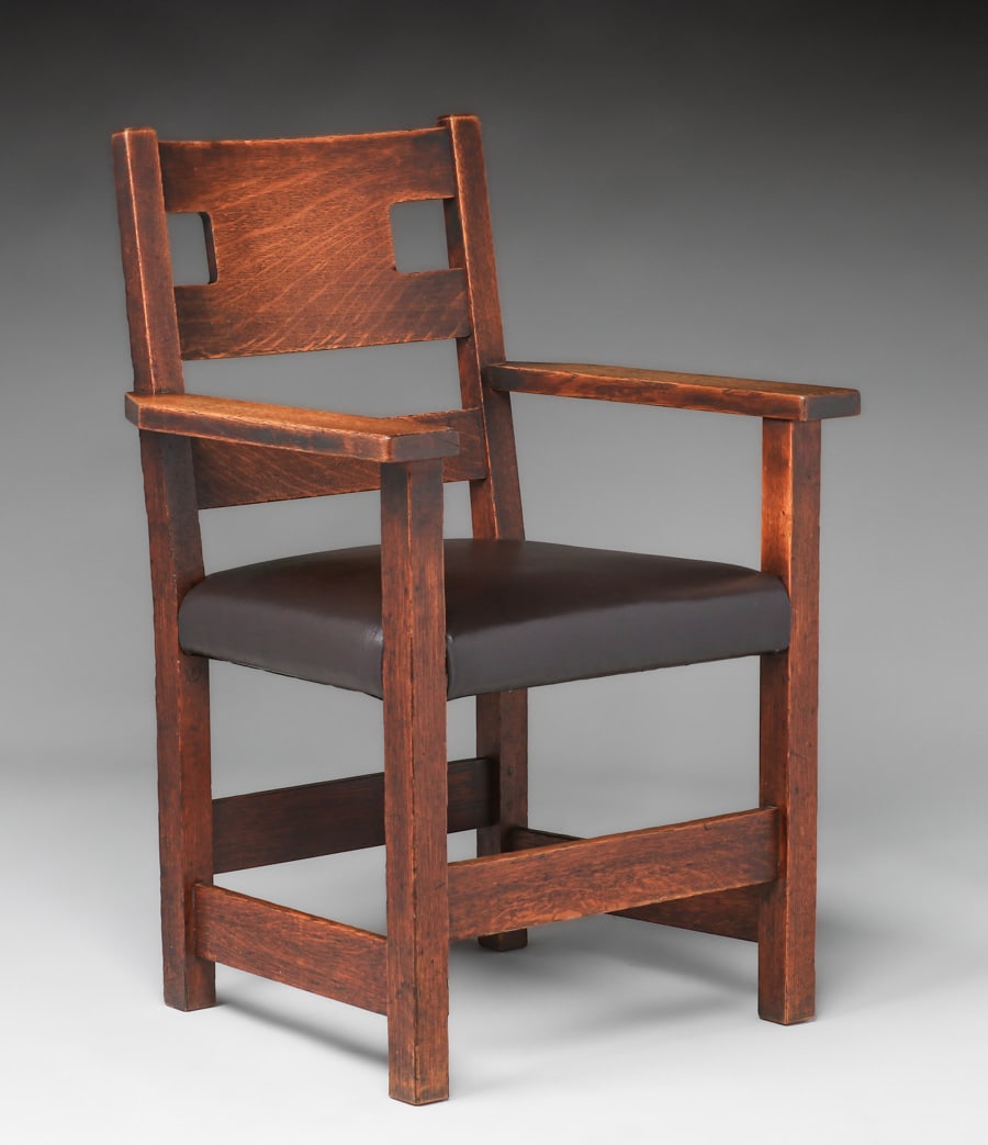 EARLY LIMBERT CUTOUT ARMCHAIR