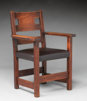 EARLY LIMBERT CUTOUT ARMCHAIR