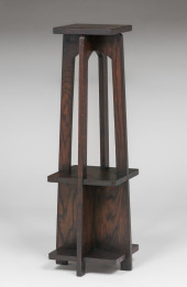 EARLY LIMBERT OAK PEDESTAL C19