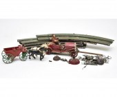 Early Lionel slot car, pressed