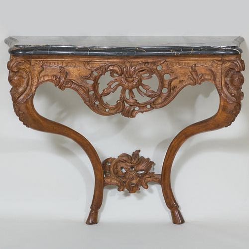 EARLY LOUIS XV BEECHWOOD CONSOLE