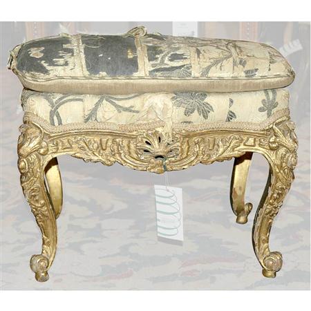 Early Louis XV Gilt-Wood Taboret