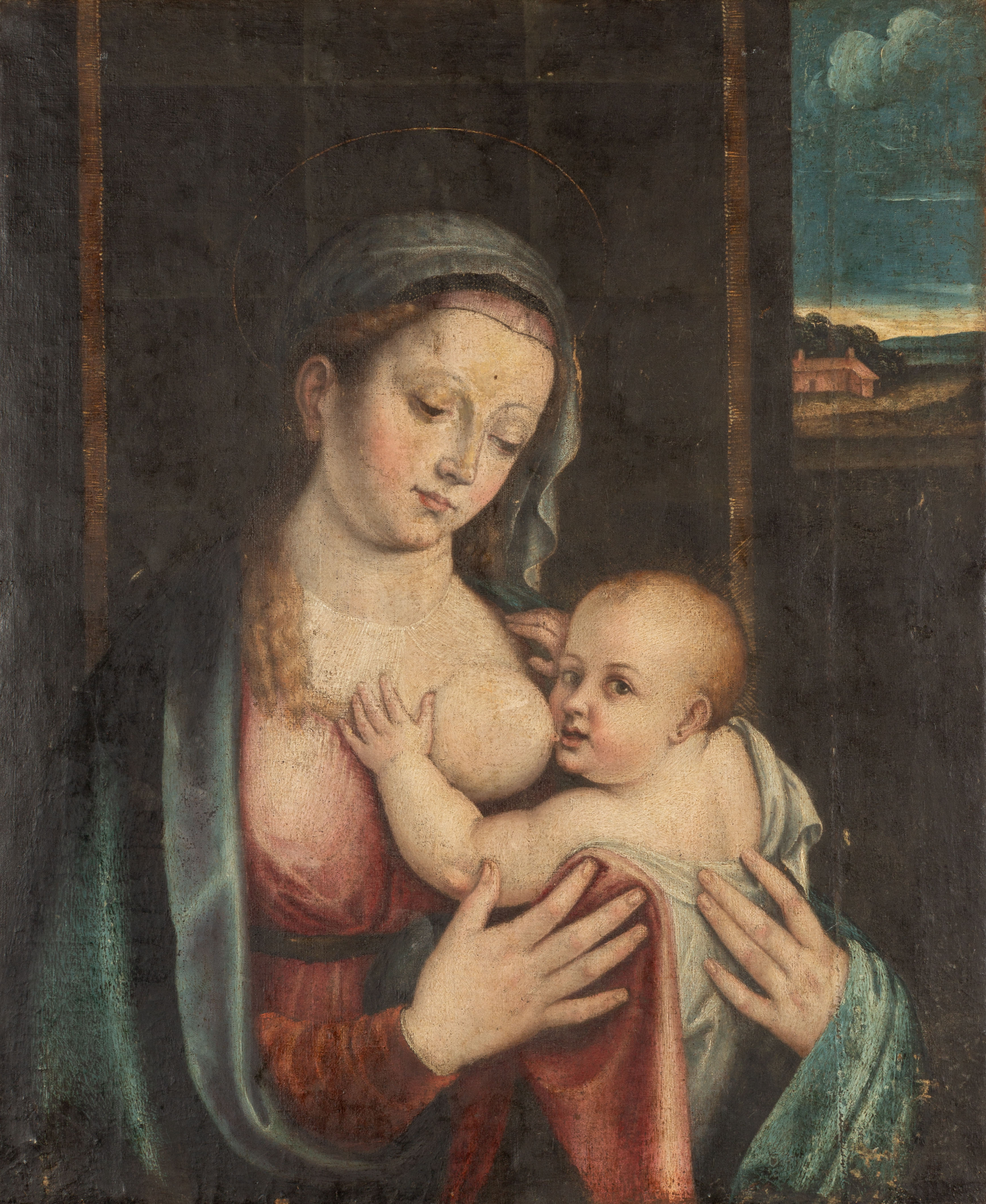 EARLY "MADONNA AND CHILD" AFTER
