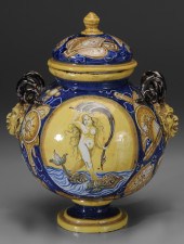 Early Majolica Apothecary Jar