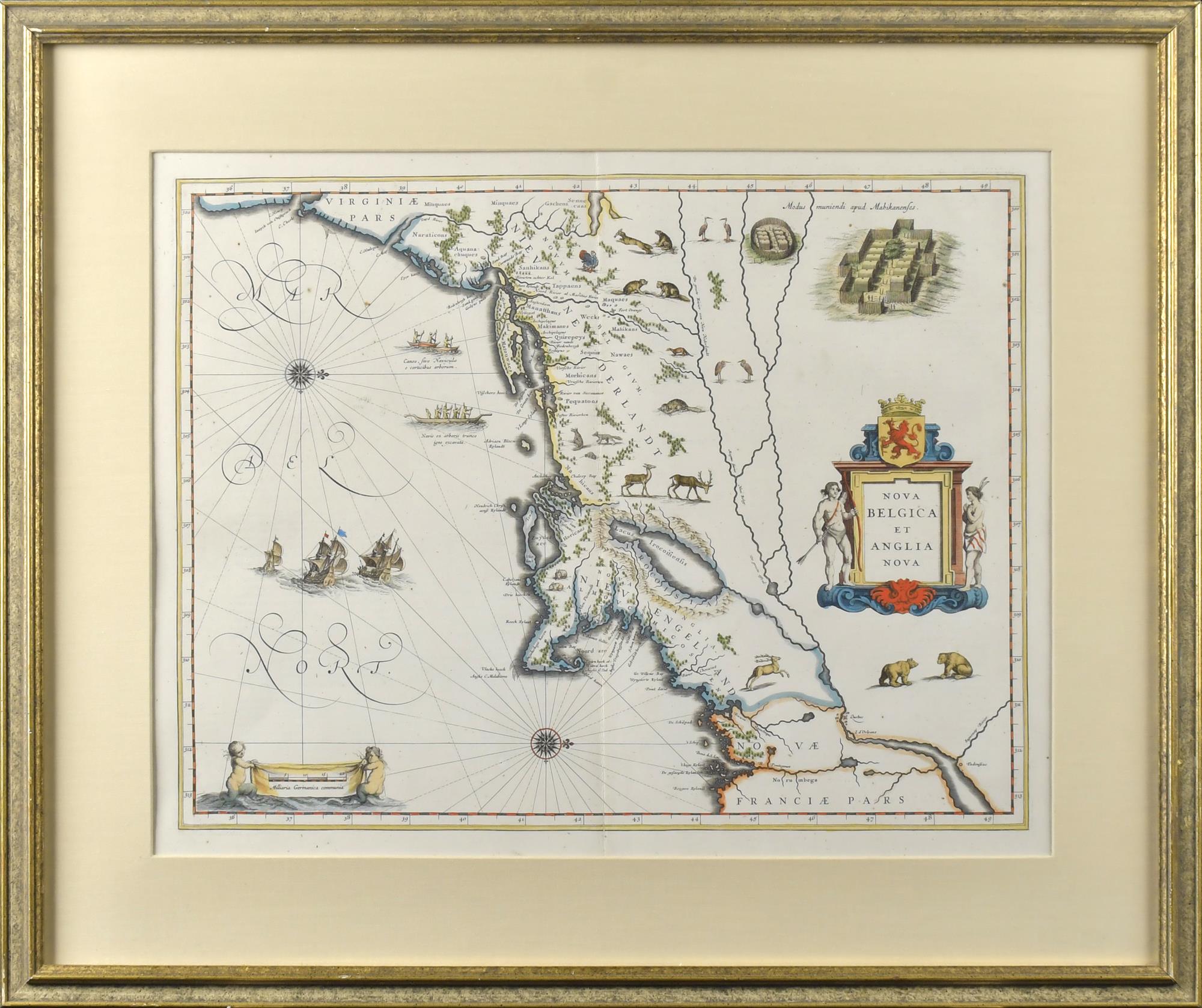 EARLY MAP, NOVA BELGICA ET ANGLIA