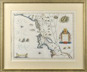 EARLY MAP, NOVA BELGICA ET ANG