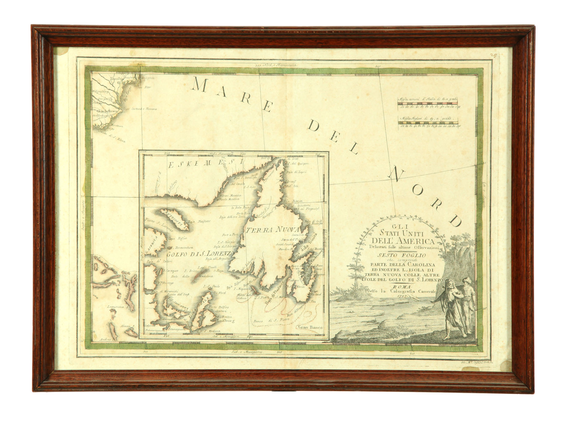 EARLY MAP OF NEWFOUNDLAND AND THE