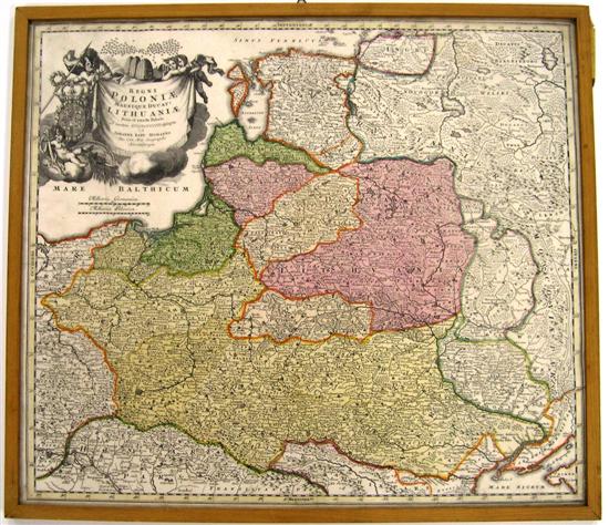 Early map of Poland and