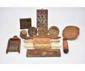 Early maple butter molds, mapl