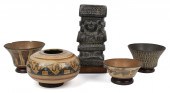 EARLY MAYAN CERAMICS, 5PCS. Fi