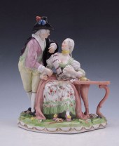 EARLY MEISSEN QUALITY PORCELAI
