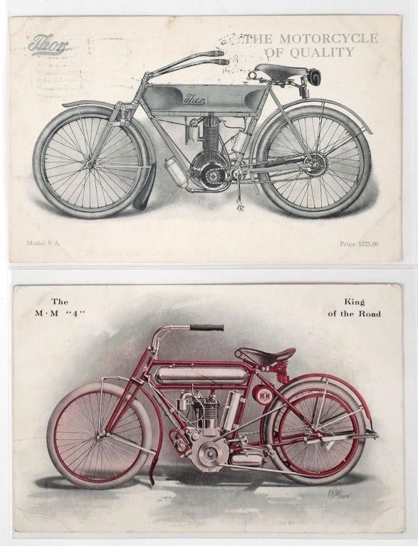 EARLY MOTORCYCLE ADVERTISING