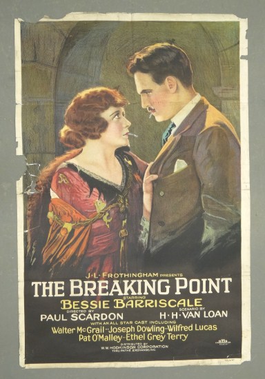 Early movie poster ''The Breaking