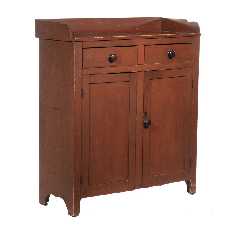 EARLY NEW ENGLAND JELLY CUPBOARD