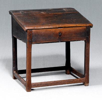 Early North Carolina lift-top desk,