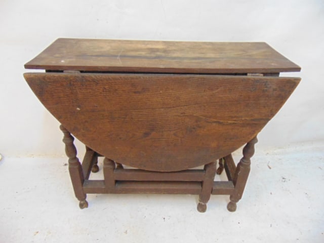 EARLY OAK DROP LEAF, GATELEG TABLE,