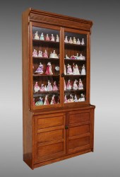 EARLY OAK DRUG STORE CABINET: