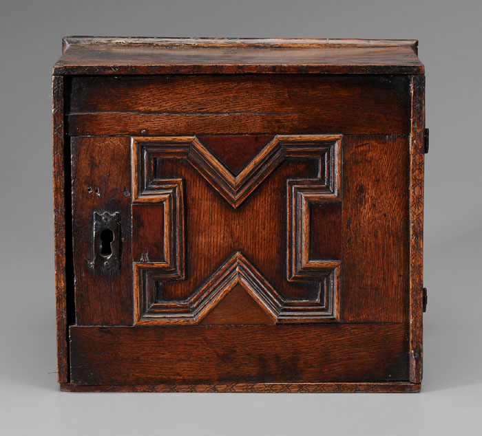 Early Oak Spice Cabinet British,