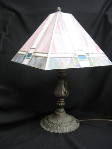 Early Oil Lamp brass column