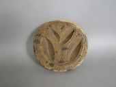 EARLY PA STYLIZED TULIP CARVED