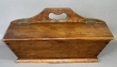 EARLY PA WALNUT LIDDED UTENSIL