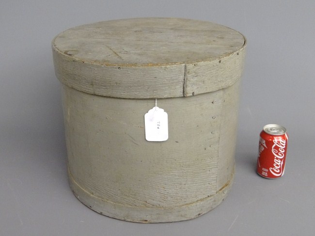 Early painted storage box. 14'' Ht.