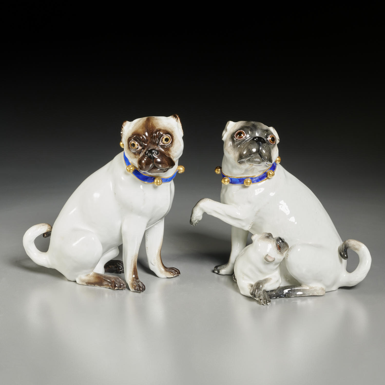 EARLY PAIR LARGE MEISSEN
