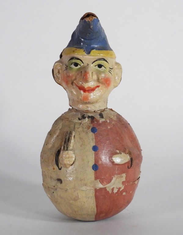 EARLY PAPIER MACHE ROLY-POLY