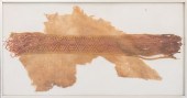 EARLY PERUVIAN TEXTILE FRAGMEN