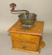 EARLY PEWTER RIM BOX-TYPE COFF