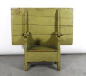 EARLY PINE CHAIR-TABLE, 1820-4