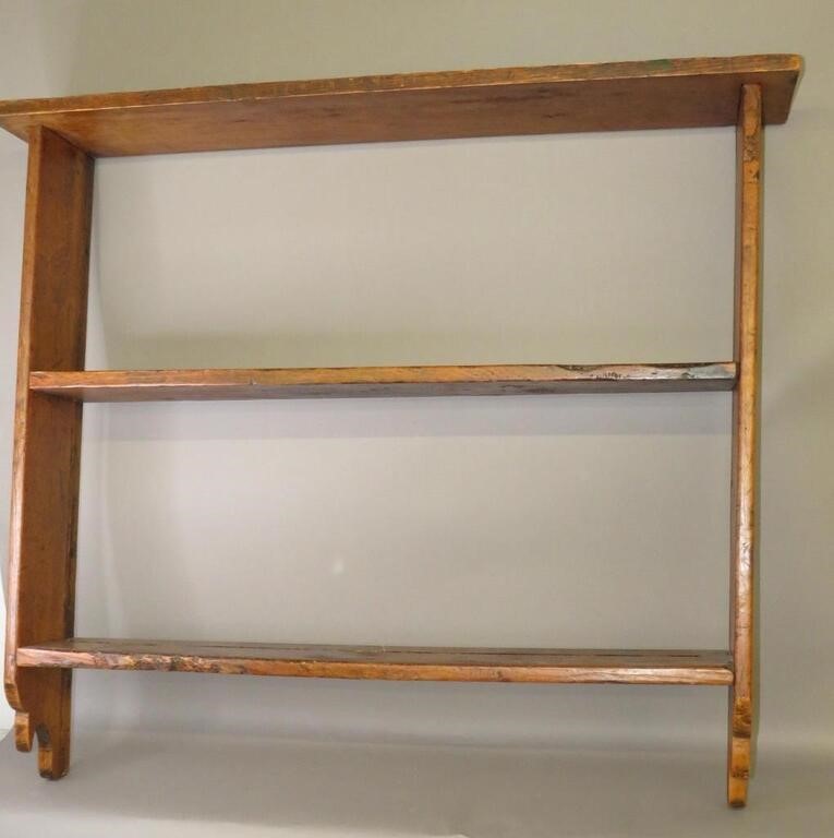 EARLY PINE THREE-TIER KITCHEN PLATE