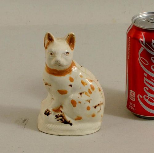 EARLY POSSIBLY CREAMWARE CAT