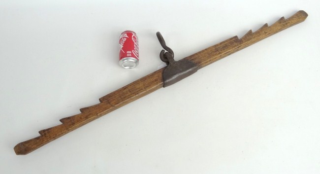 Early primitive balance beam.