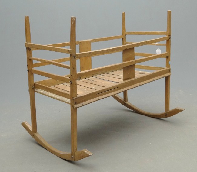 Early primitive cradle. 41''