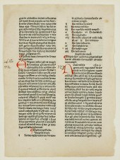 EARLY PRINTED MANUSCRIPT PAGE