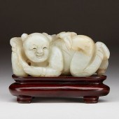 EARLY QING CHINESE CARVED JADE