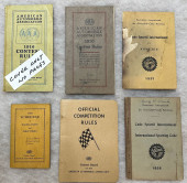 EARLY RACING RULE BOOKS AND SC