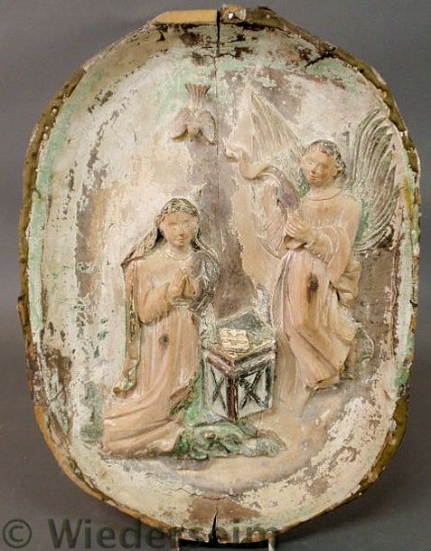 Early relief carved panel 18th/19th
